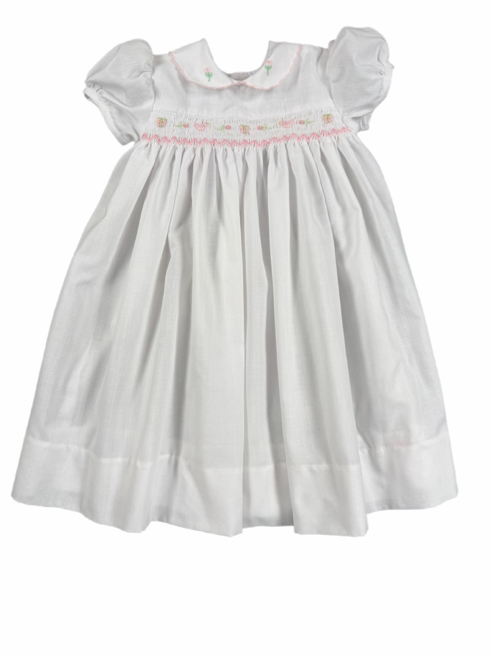 HOUSE OF HATTEN Girls Vintage Smocked Dress - 3-6M